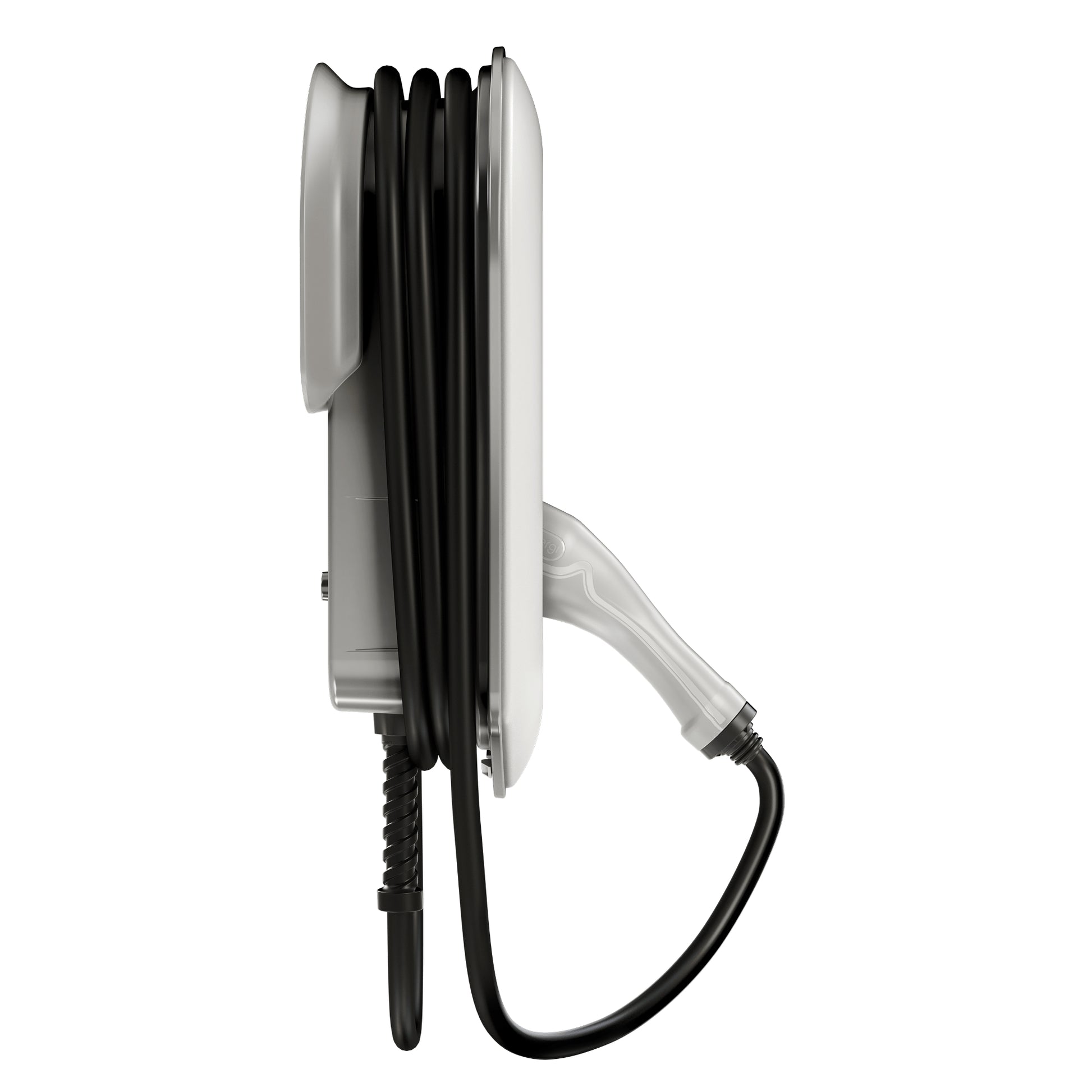 myenergi zappi 7kW Tethered EV Charger in White 2H07TW - full left side