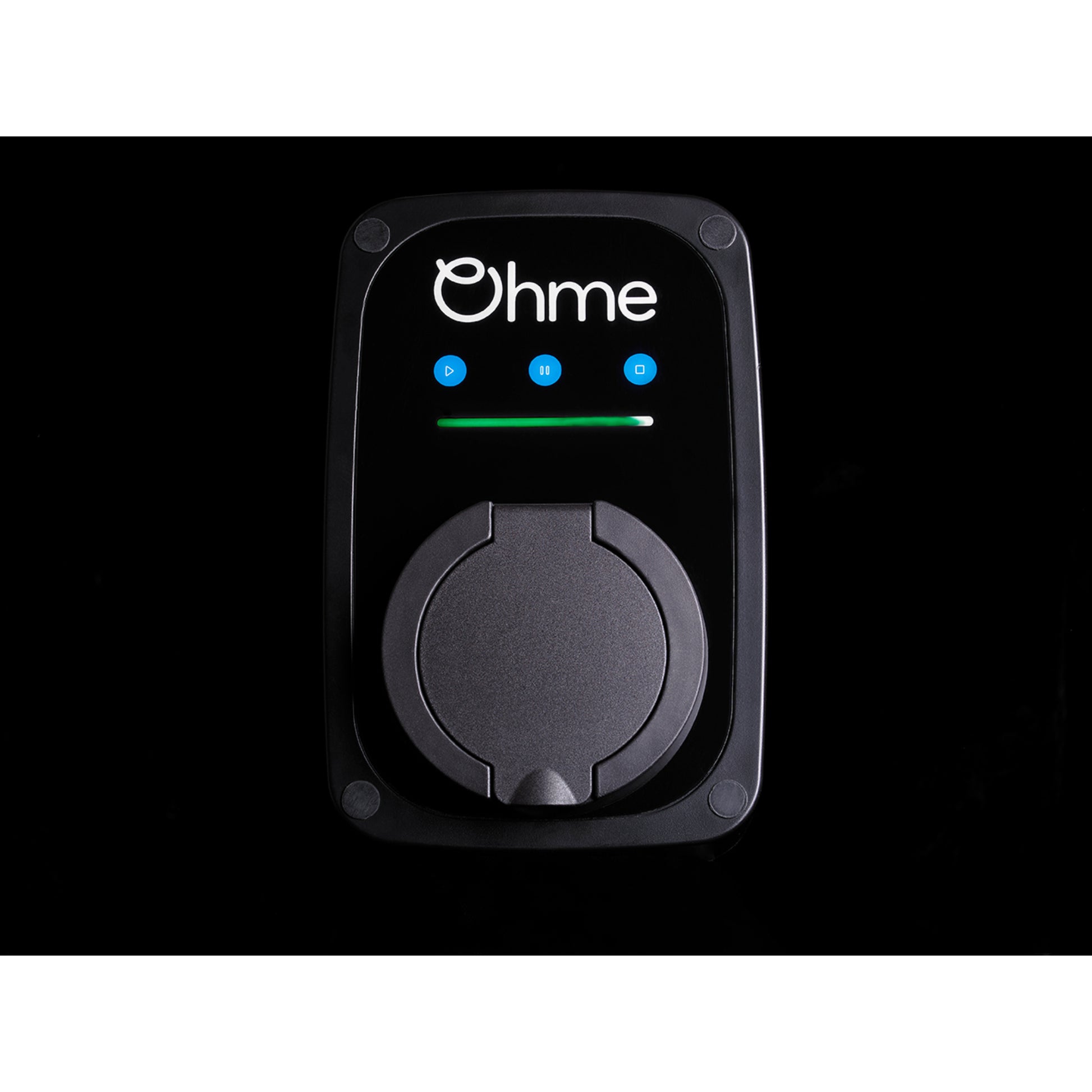 Ohme ePod Untethered Smart EV Charger 7.4kW Front (dark backgound)